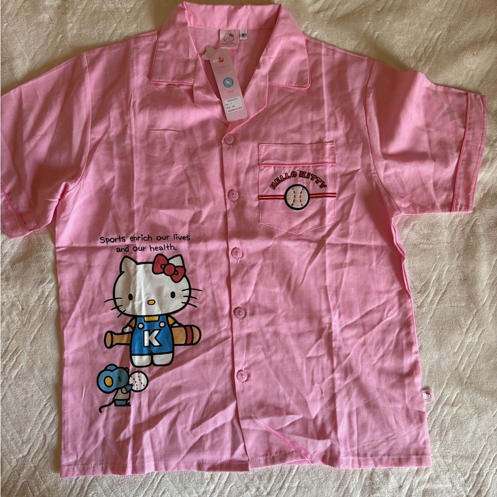 Sanrio Pink Hello Kitty Pajama Set - Picture 2 of 11
